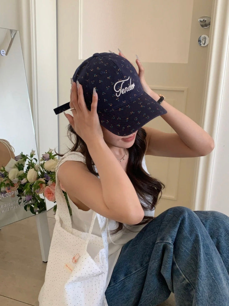 ソフトガーリー小花柄キャップ – Meari cheek