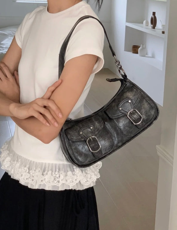 Y2Kバックルベルトショルダーバッグ – Meari cheek