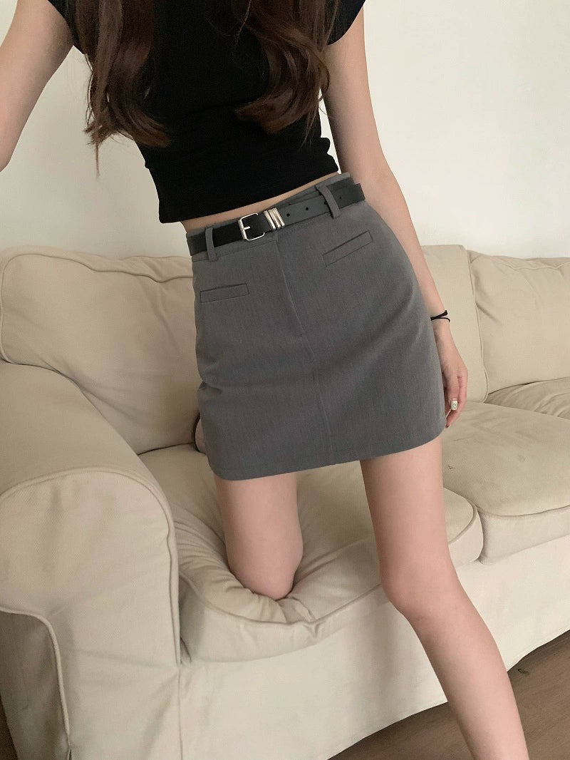 Aラインスーツショートスカート – Meari cheek