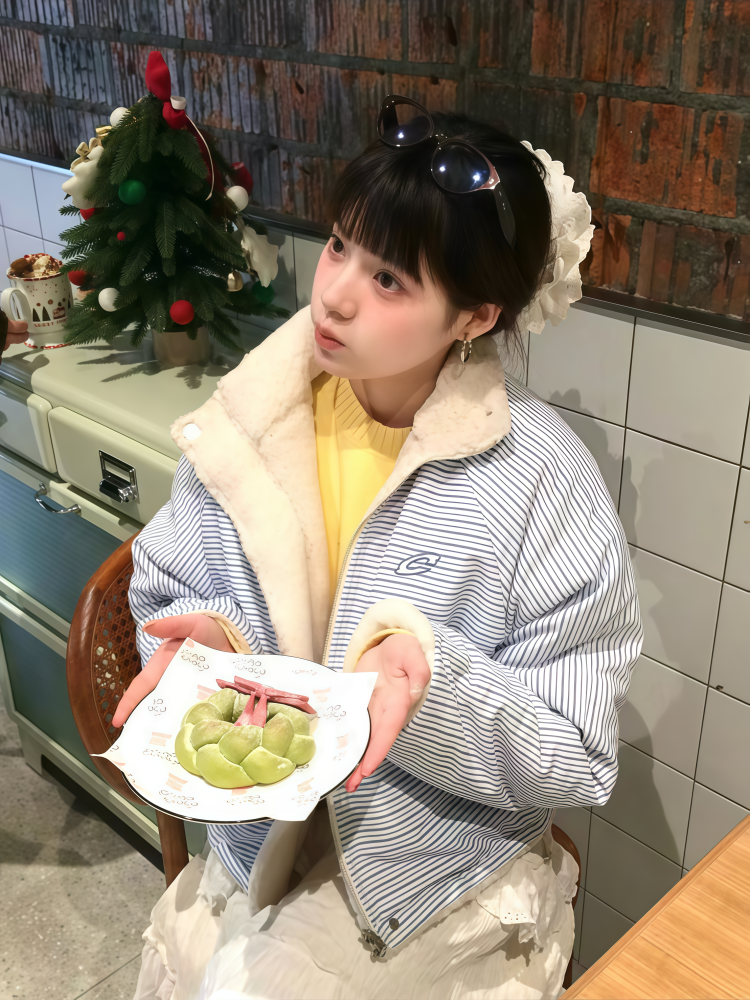 パステルカラーリバーシブルコットンジャケット