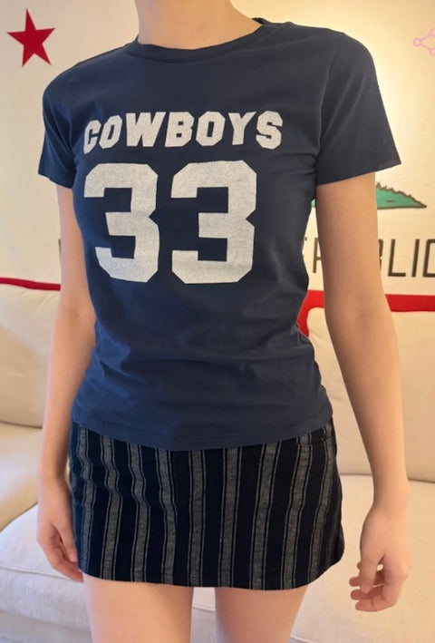 COWBOYS 33 プリントコンパクトT