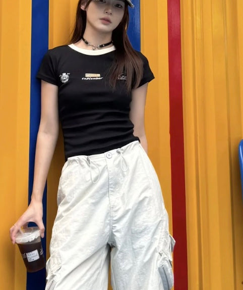 クルーネックアメリカンTシャツ