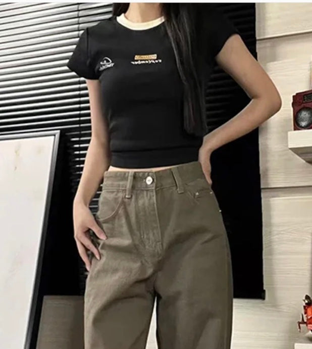 クルーネックアメリカンTシャツ