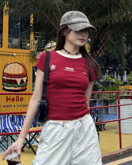クルーネックアメリカンTシャツ