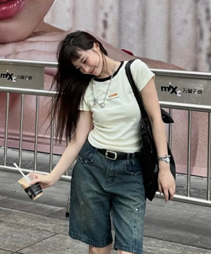 クルーネックアメリカンTシャツ