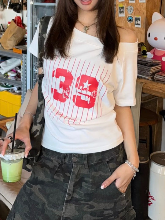 ワンショルヴィンテージナンバーTシャツ