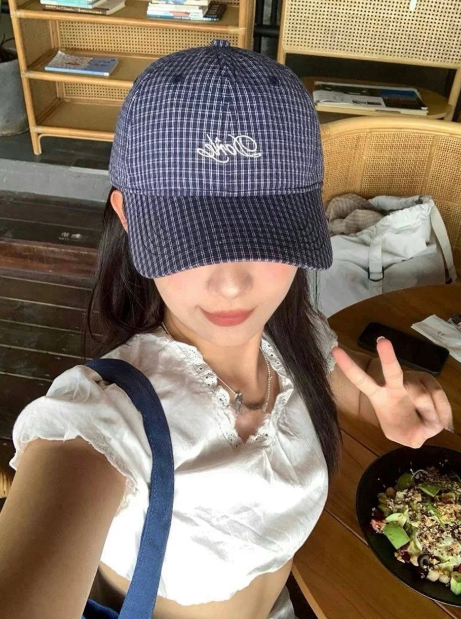 ギンガムチェックロゴキャップ – Meari cheek