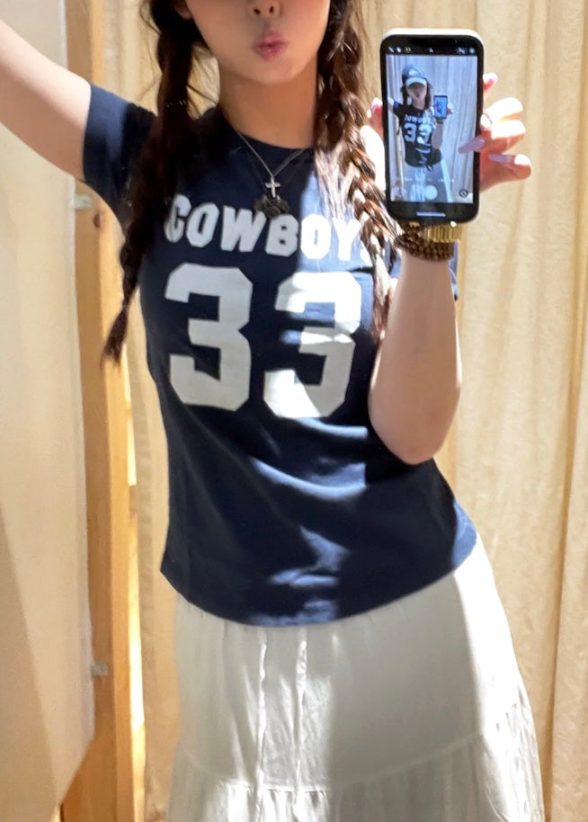 COWBOYS 33 プリントコンパクトT