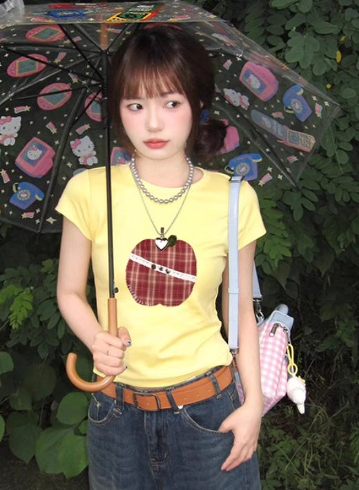 アップルカラーベビーTシャツ