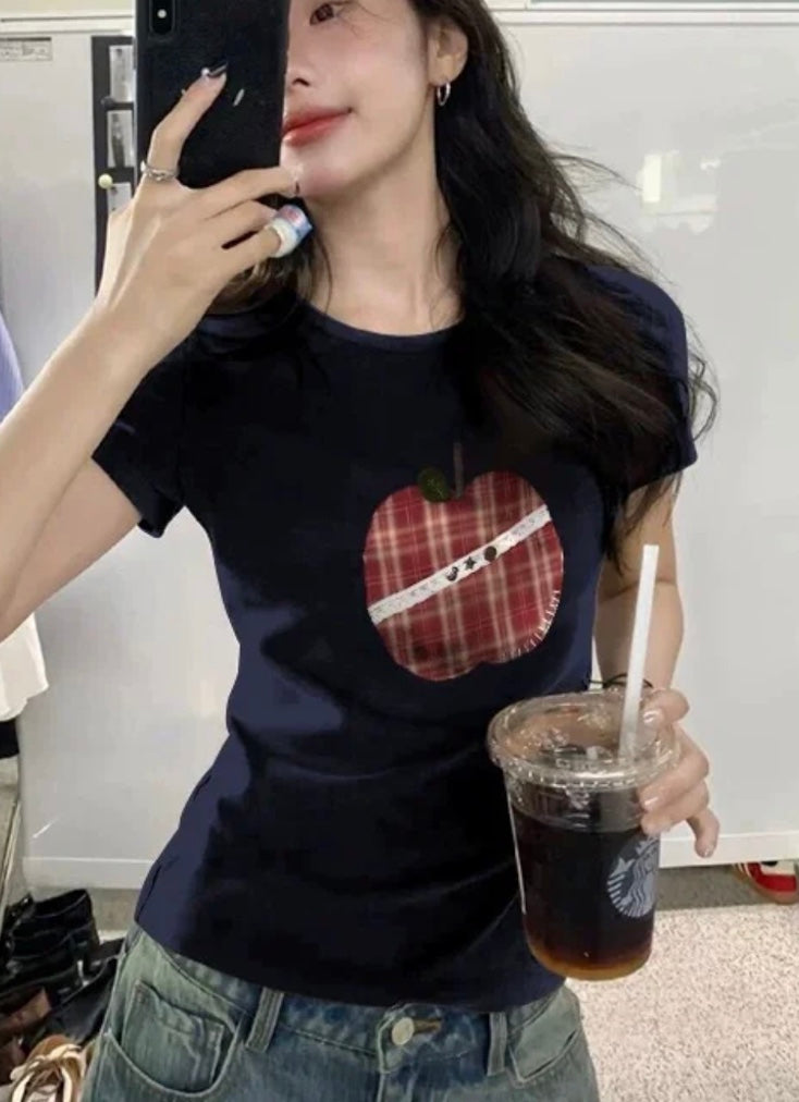 アップルカラーベビーTシャツ
