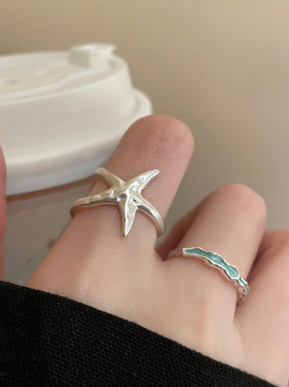 starfishモチーフセットリング