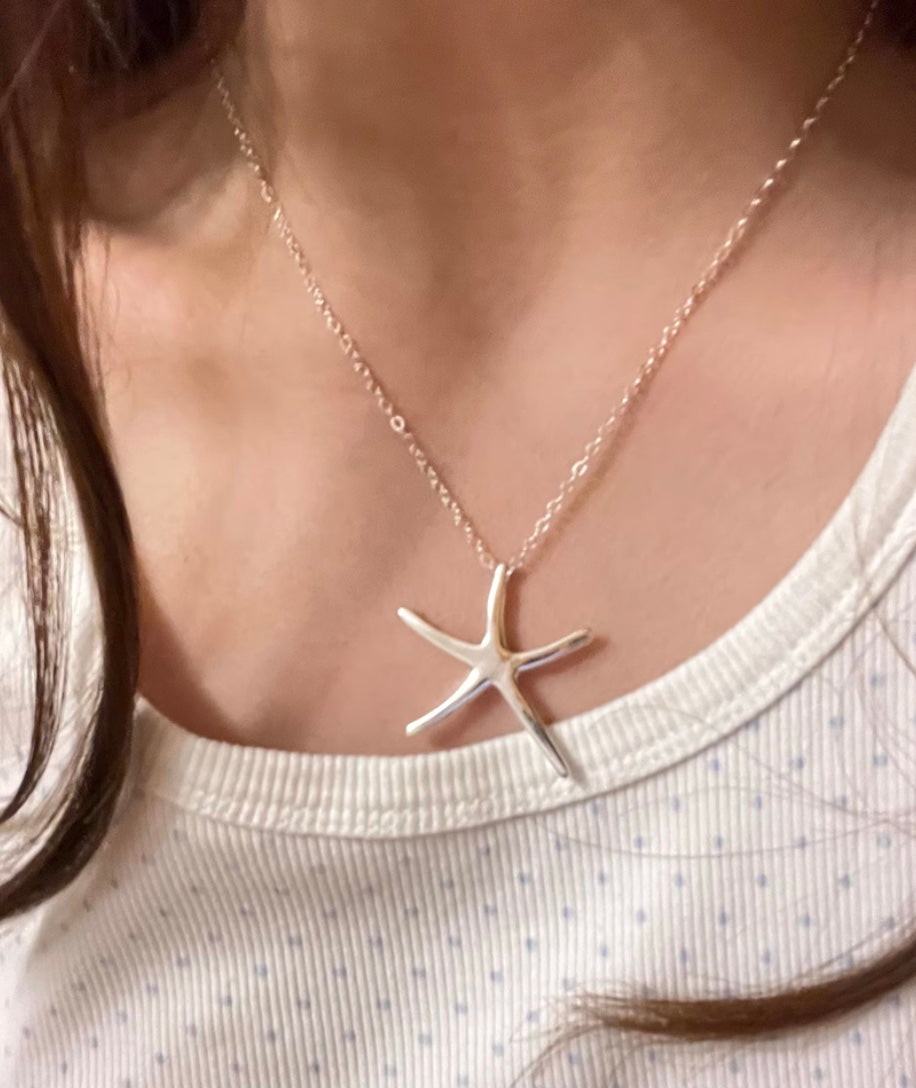 Starfish モチーフシルバーネックレス