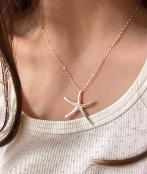 Starfish モチーフシルバーネックレス