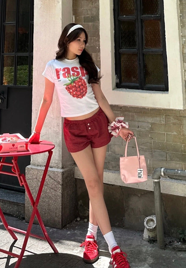 アメリカンクロップドraspTシャツ – Meari cheek