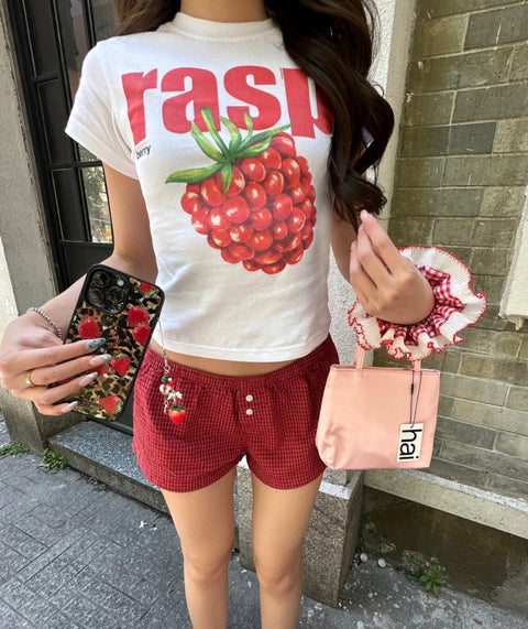 アメリカンクロップドraspTシャツ
