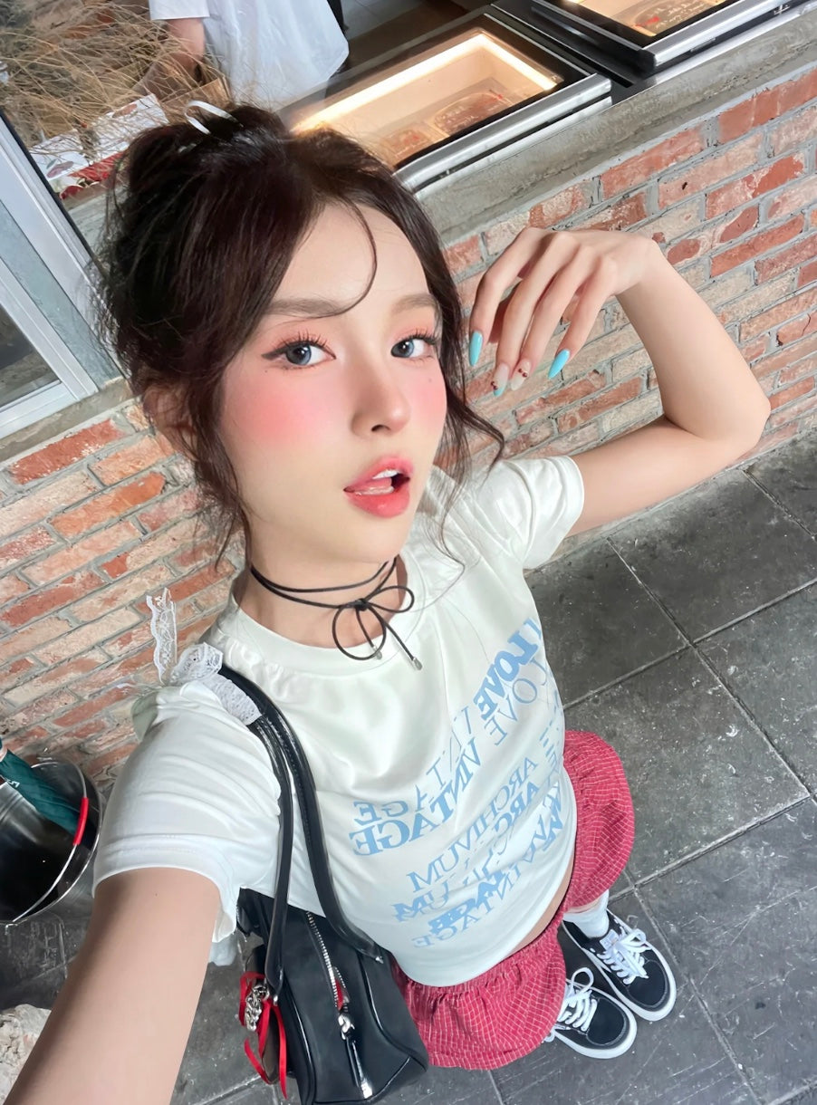 I LOVEスリムTシャツ