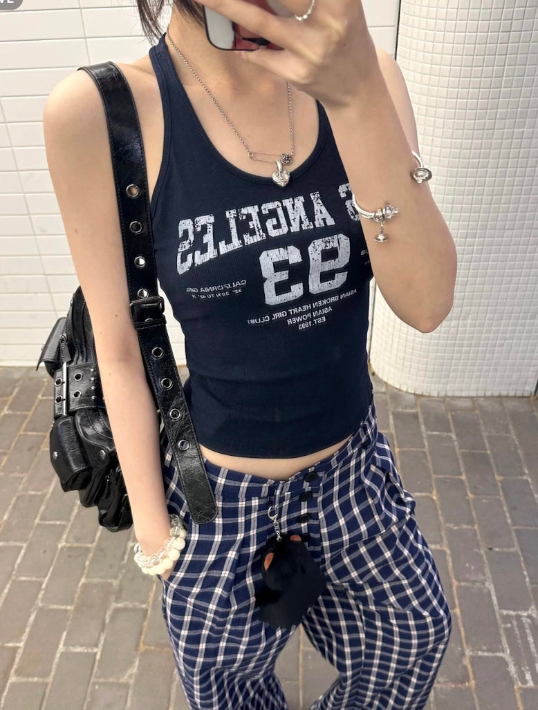 ネイビーナンバータンクトップ – Meari cheek