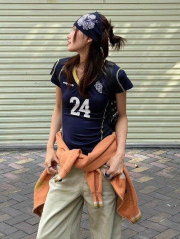 アメリカン24スリムTシャツ