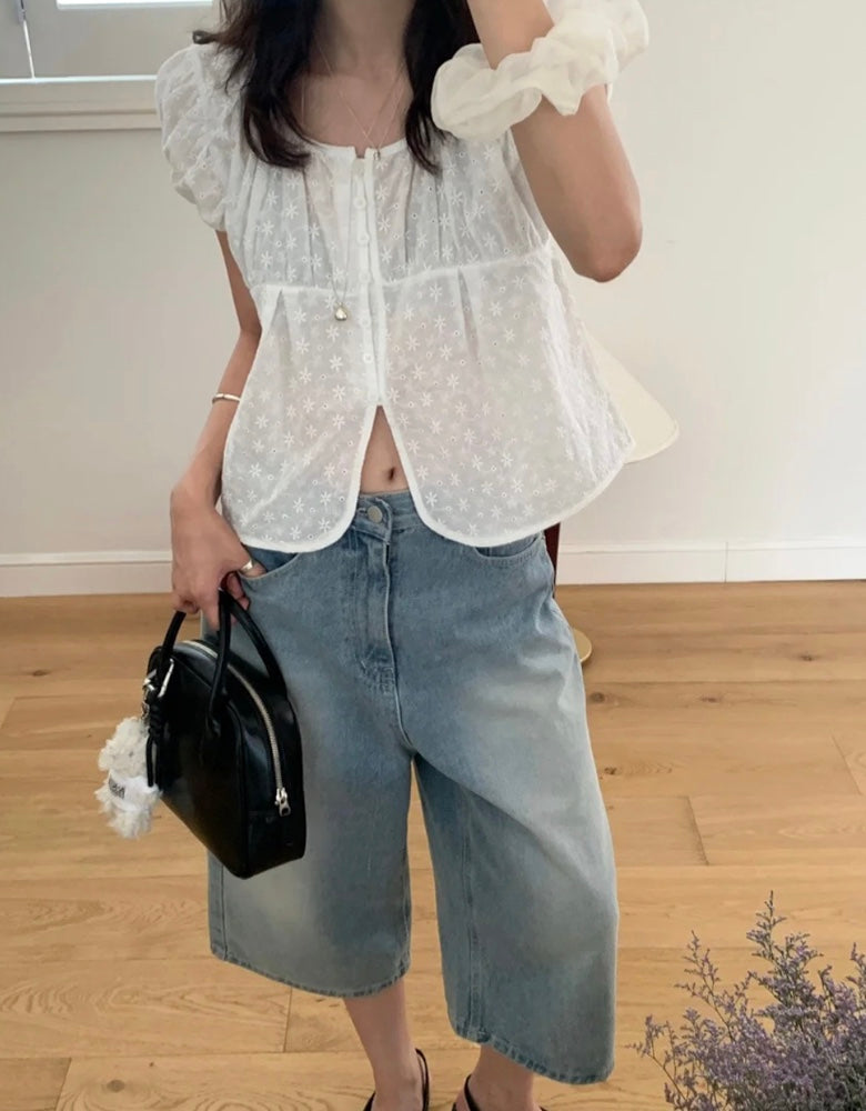 salsation ハーフパンツ ライトブルーM salsation ハーフパンツ ライト