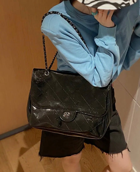 ヴィンテージフェイクレザーショルダーバッグ