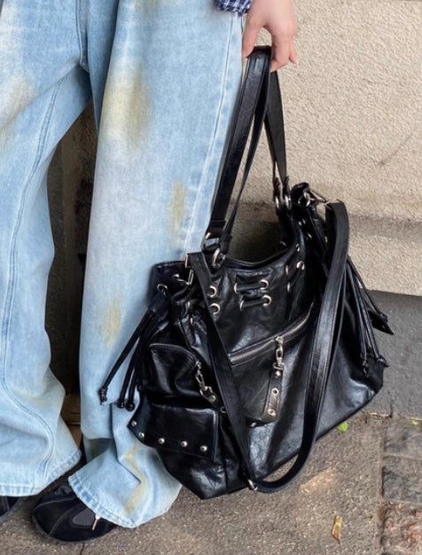 アメリカン大容量クロスボディ トートバッグ