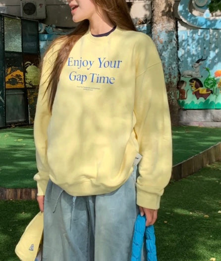 アメリカンレタープリントイエロースウェット