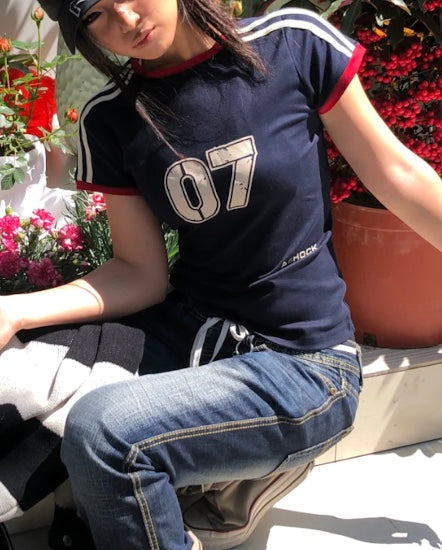 07ナンバーラウンドネックTシャツ