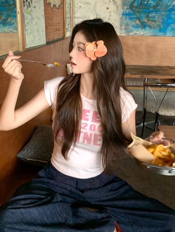 ピンクショートスリーブTシャツ