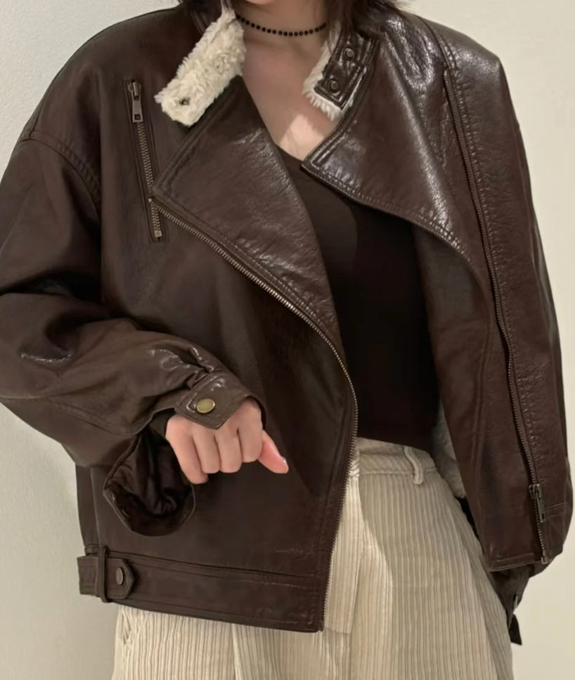 レトロレザー ジャケットジャケット
