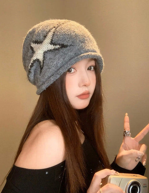 アメリカンレトロ スタービーニーニットキャップ