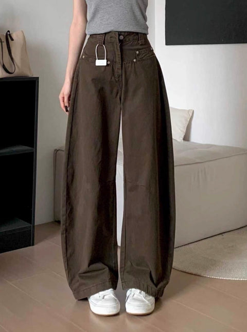 アメリカンカーゴポケットワイドレッグパンツ