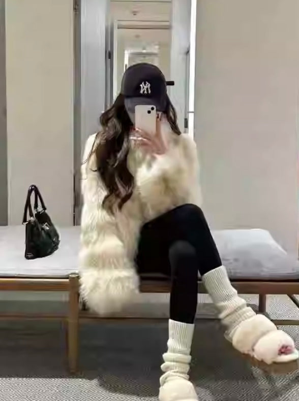 フェイクファーミディアムジャケット