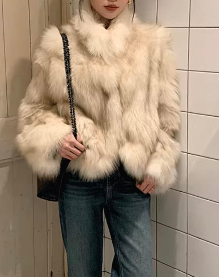 フェイクファーミディアムジャケット