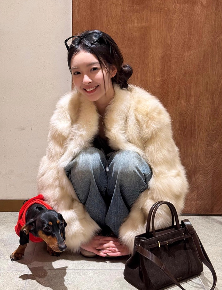 フェイクファーミディアムジャケット