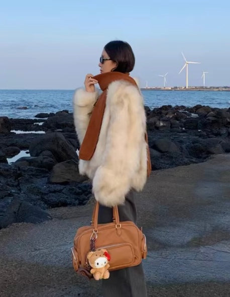 フェイクファーミディアムジャケット