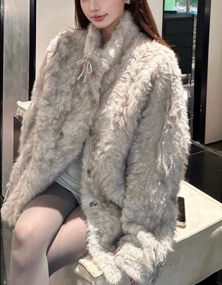 ファースタンディングカラーコート – Meari cheek