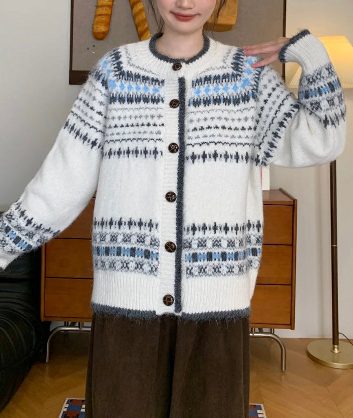 ヴィンテージノルディック柄カーディガン