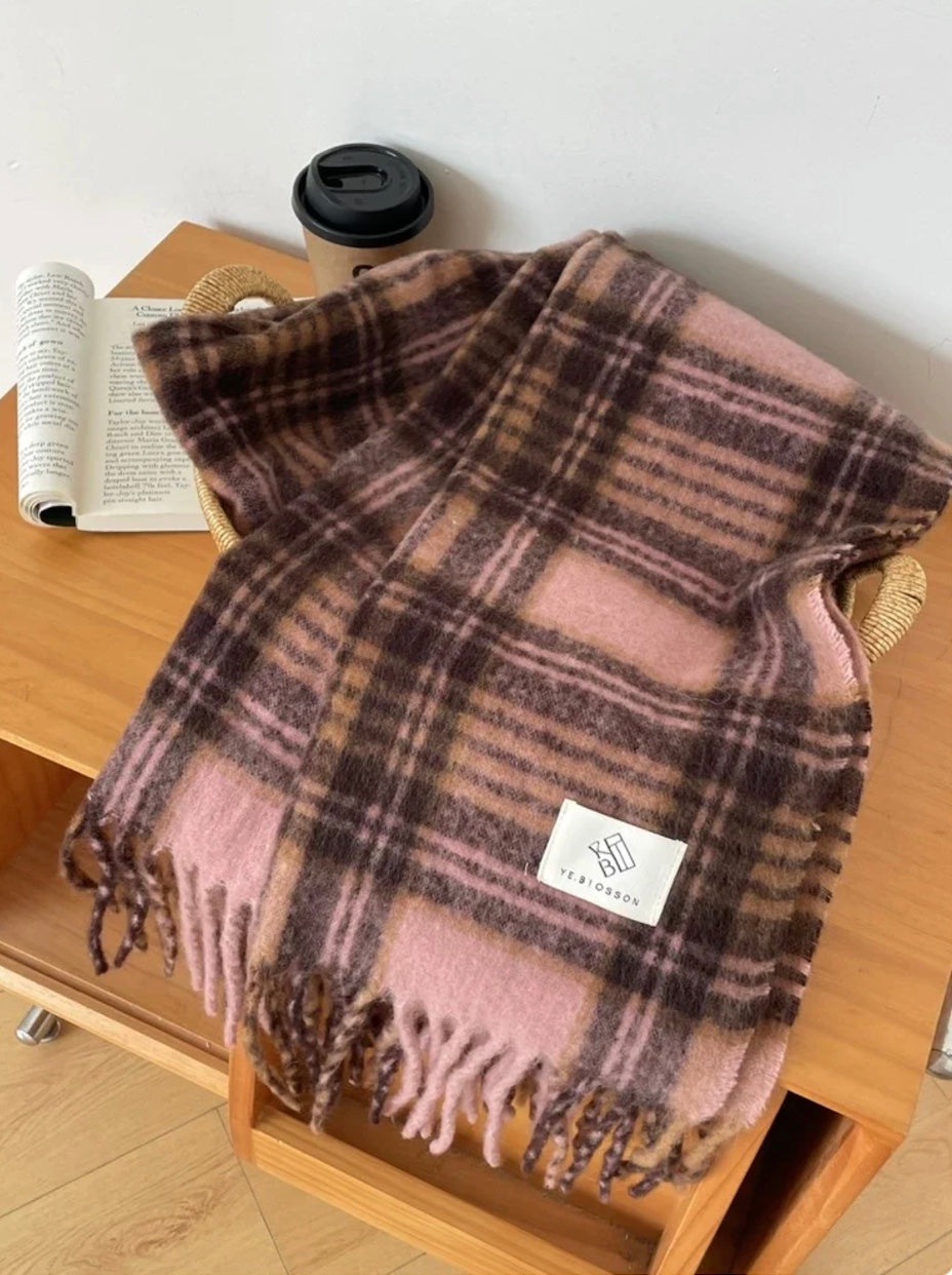 ヴィンテージフェードチェックマフラー