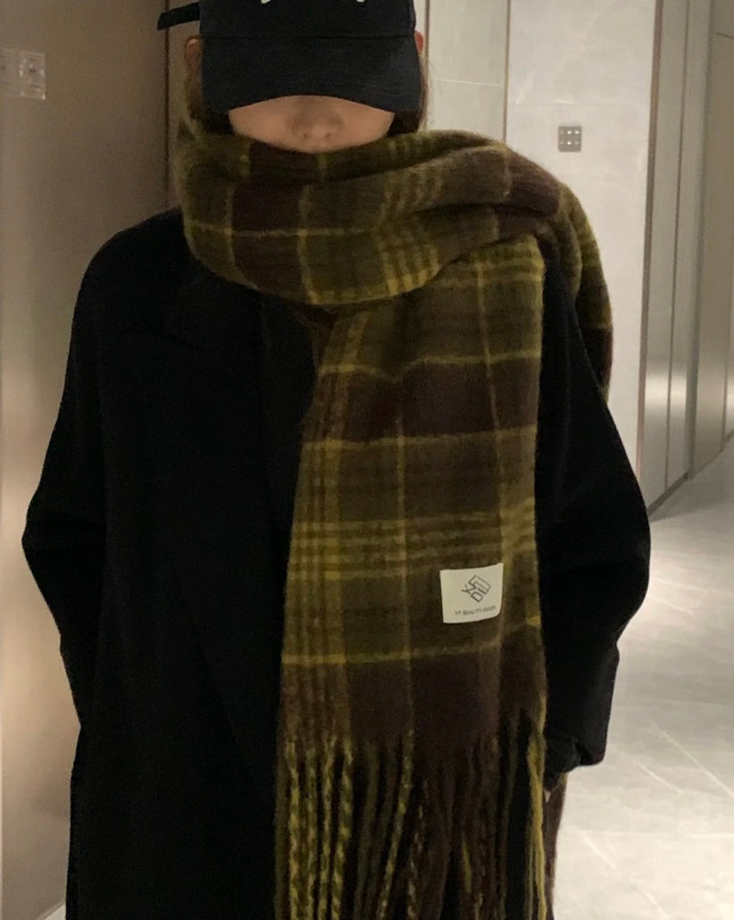 ヴィンテージフェードチェックマフラー