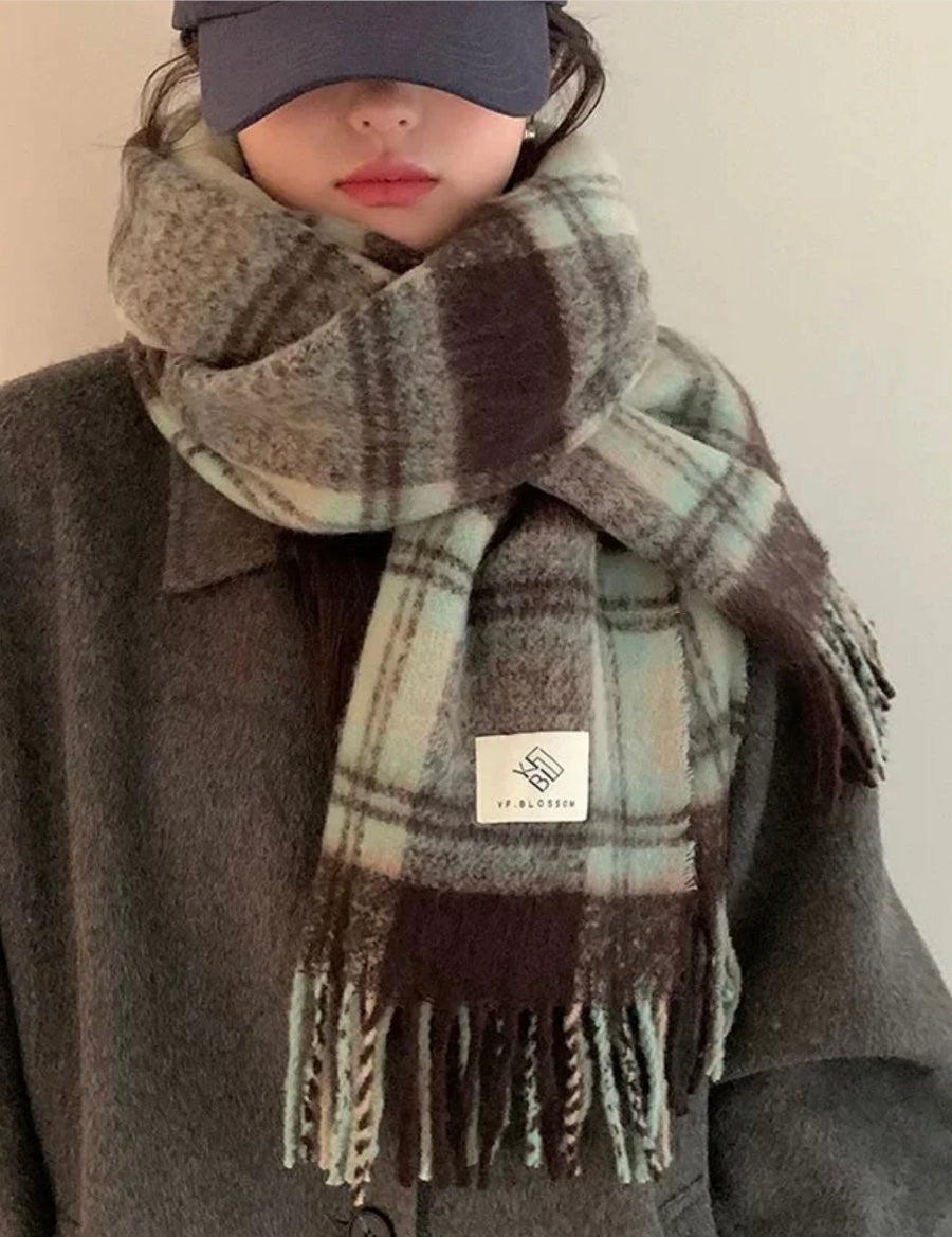 ヴィンテージフェードチェックマフラー