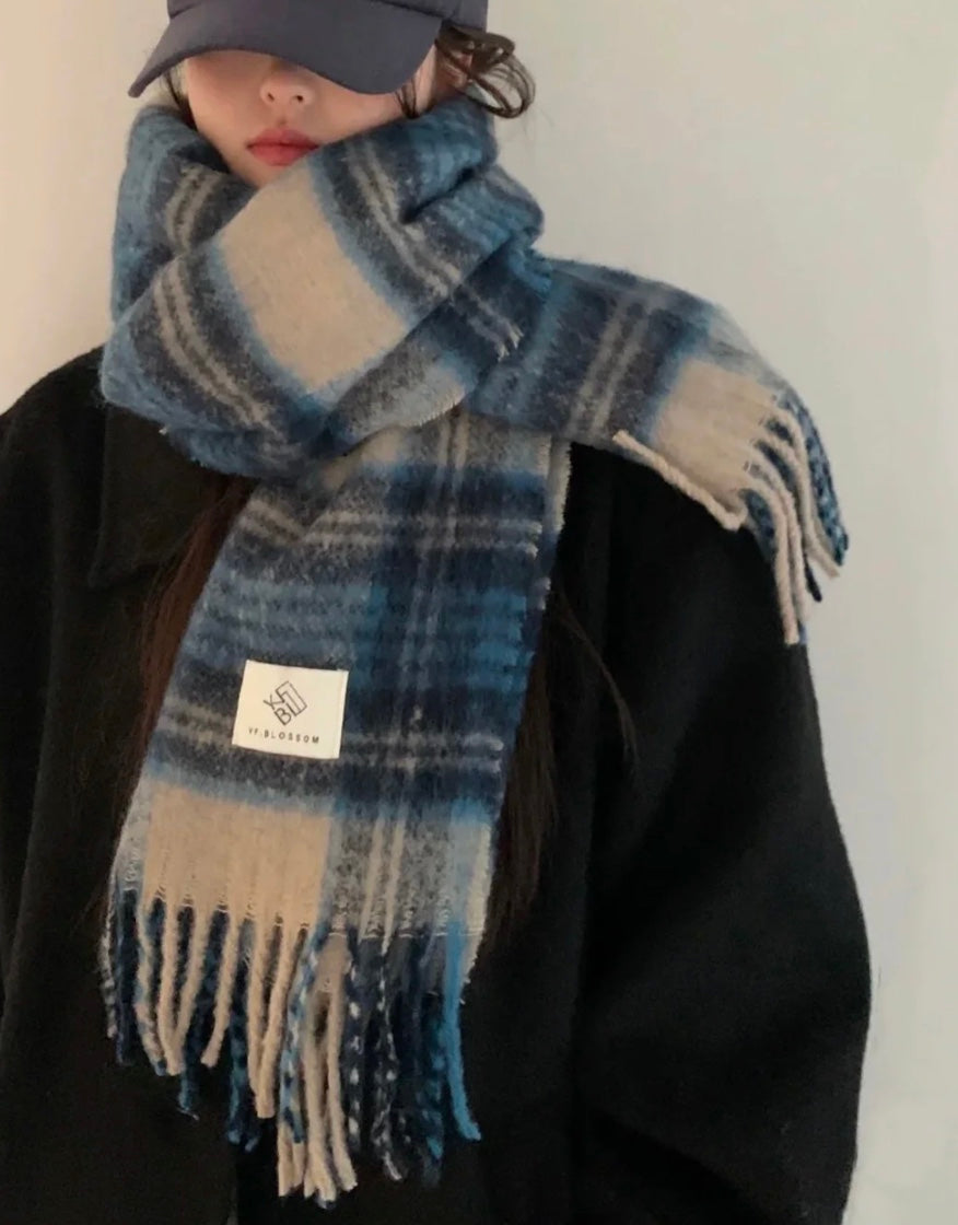 ヴィンテージフェードチェックマフラー