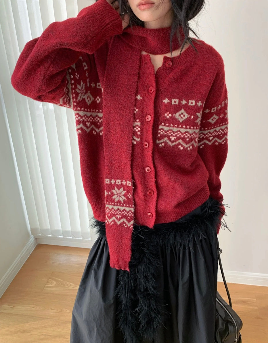 ヴィンテージノルディックカーディガン