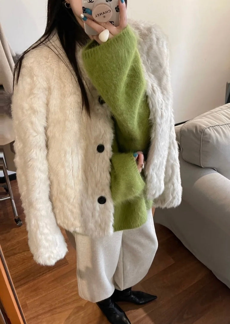 ラウンドネックエレガントジャケット