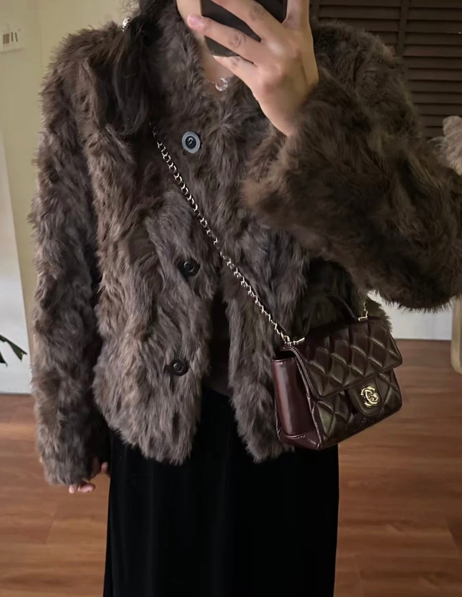 ラウンドネックエレガントジャケット