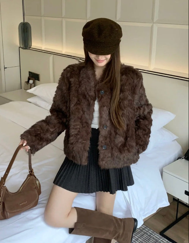 ラウンドネックエレガントジャケット