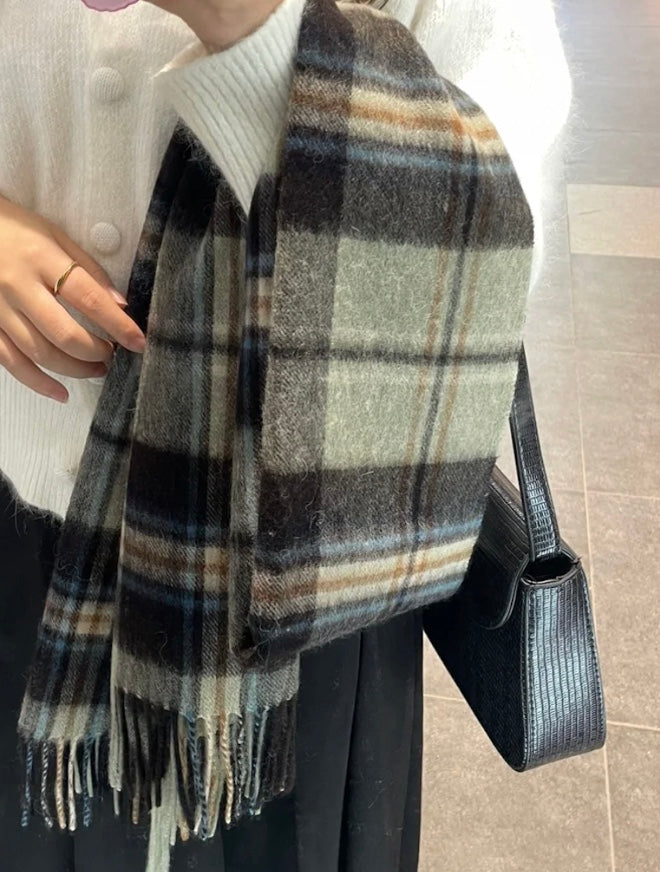 ブリティッシュヴィンテージチェックマフラー