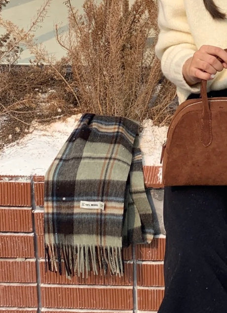 ブリティッシュヴィンテージチェックマフラー