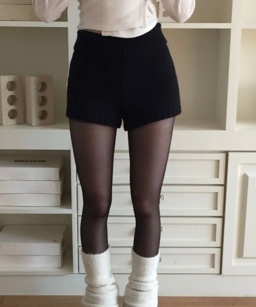 ハイウエストニットボトムパンツ