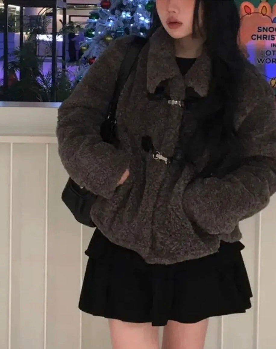 ボアバックルショートジャケット