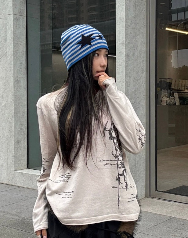 Y2Kスターポイントビーニー